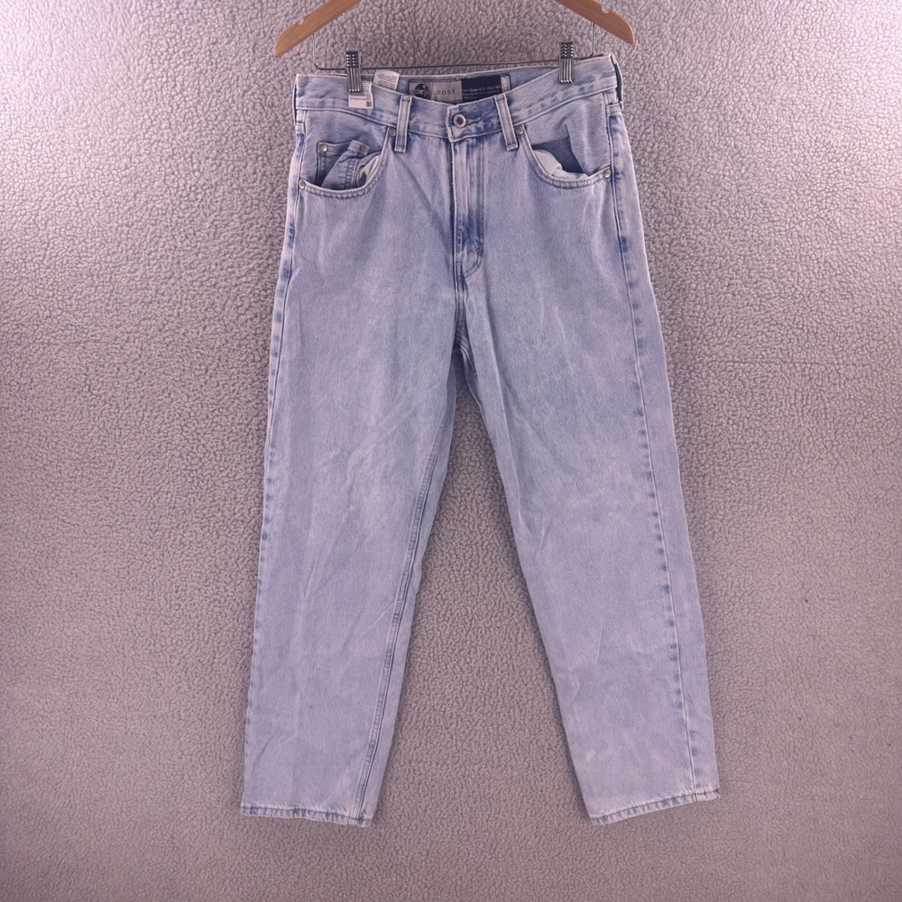 Levis SilverTab Loose Fit Jeans Light Wash Blue Denim Mens W30 L30 A3421-0002